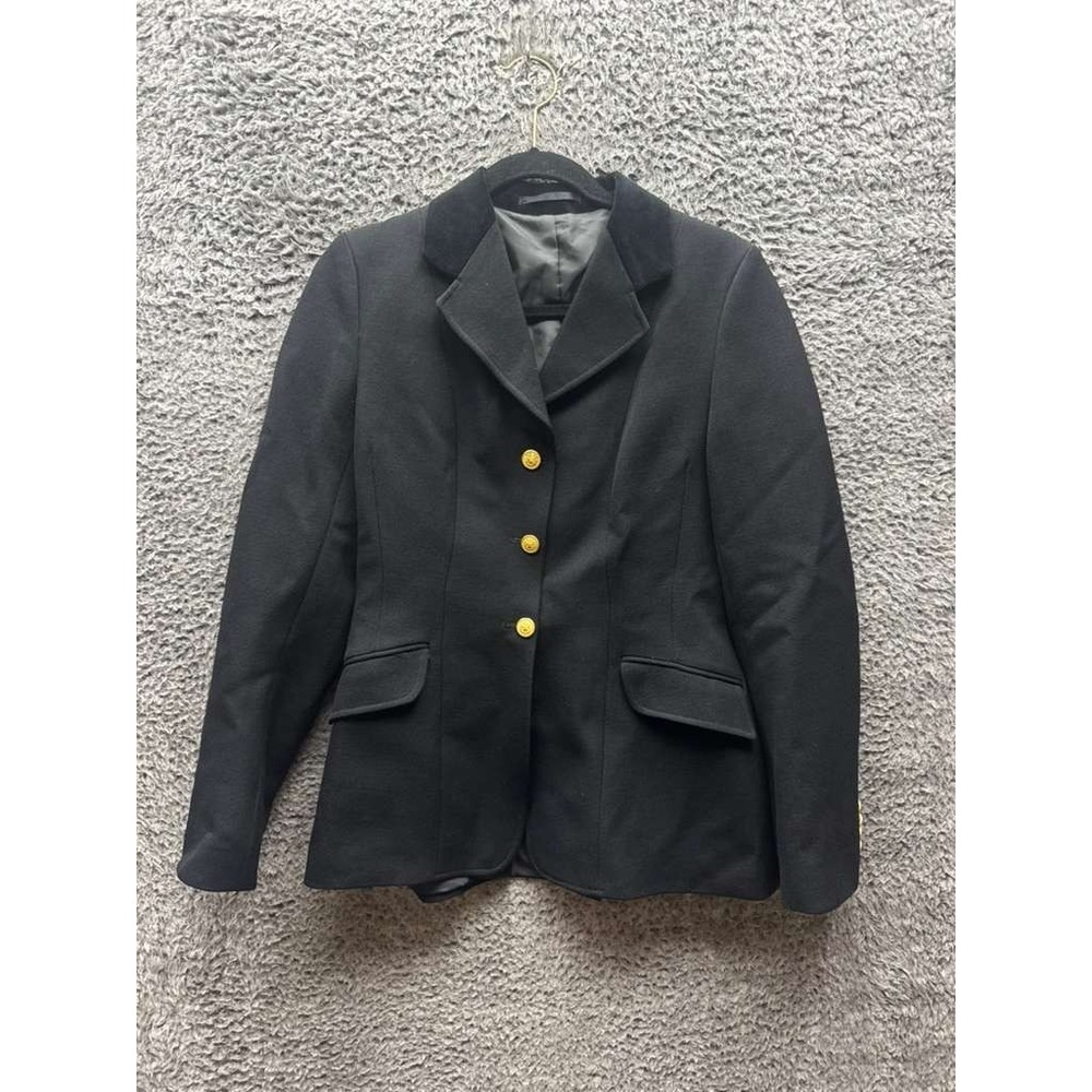 Vintage Caldene Competition Equestrian Blazer Jacket Black Womens Size‎ 34